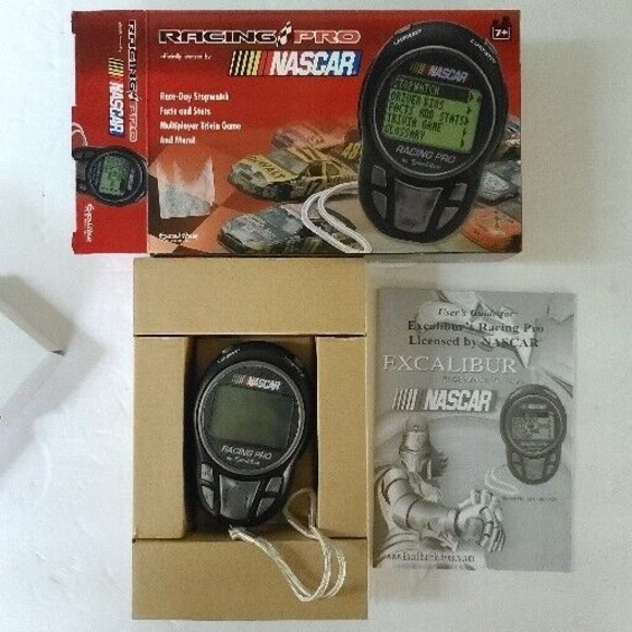 Racing Pro NASCAR Stopwatch Trivia Game & More By Excalibur Ultimate Fan Item - Picture 5 of 5